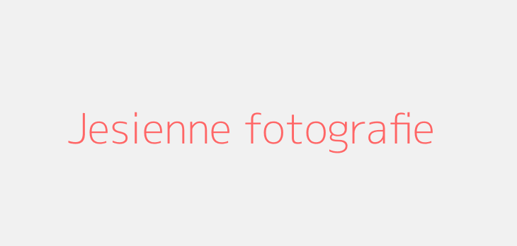 Jesienne fotografie